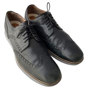 Cole Haan C26470 Original Grand Black Leather Wingtip Oxford Shoes Mens Size 13M